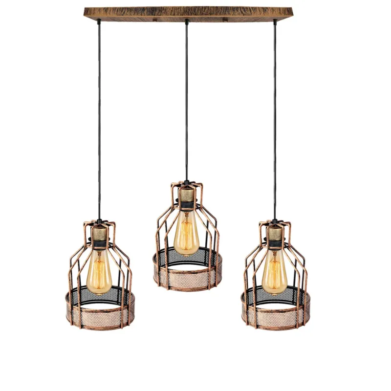 Industrielle Loft-Käfig-Pendelleuchte – Retro- und modernes Design~3176