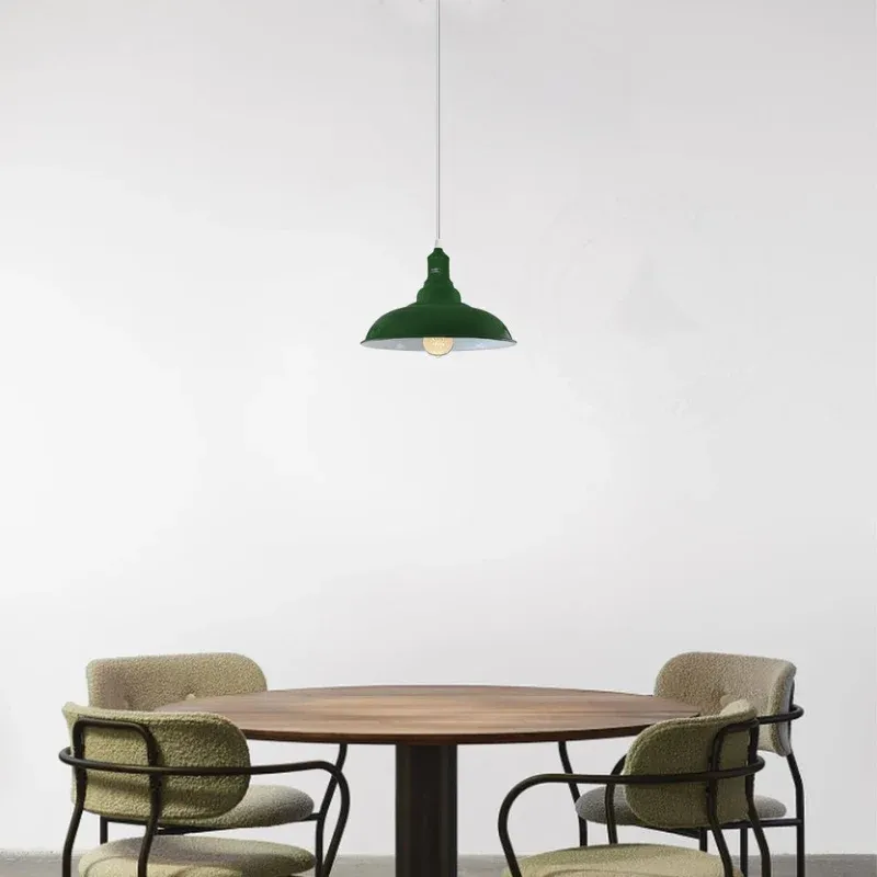 Pendelleuchte höhenverstellbar, green, Metall, E27 lampe~3007