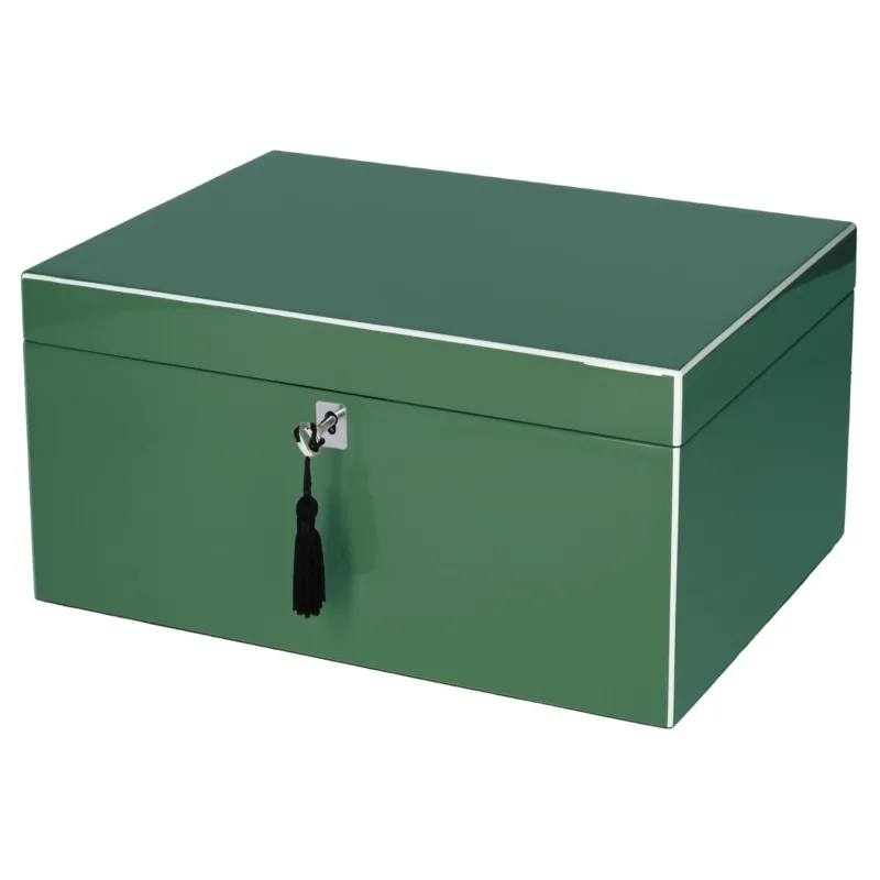 Edle Schmuckbox L in Grün von GIFTCOMPANY aus MDF