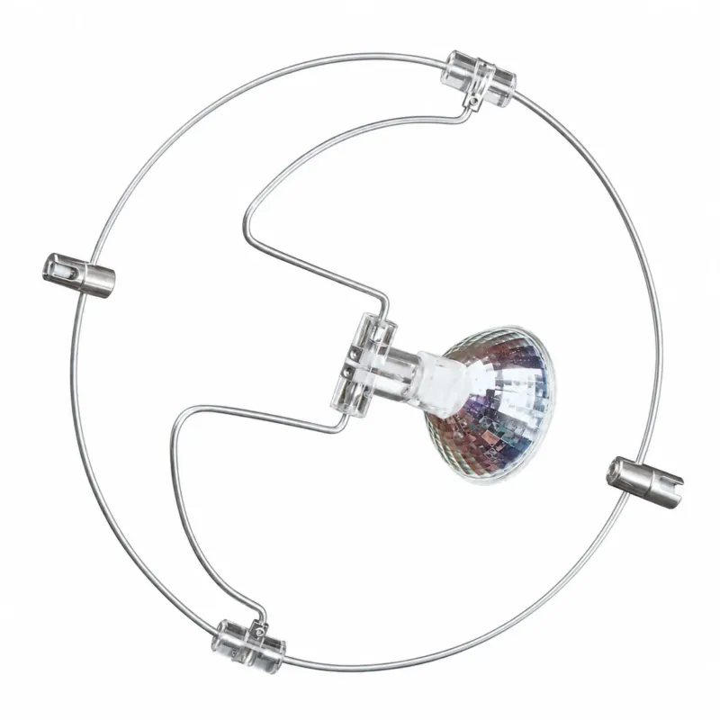 12V Niedervolt Seilspot Ring Ø 20 cm für Seilsystemohio für Reflektor-Leuchtmittel