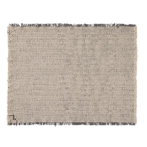 Handloom Placemats Natural and Dark Grey (Set of 2)