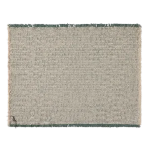 Handloom Placemats Natural and Duck Green (Set of 2)