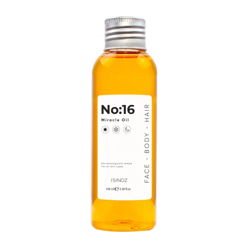 Sinoz No:16 Miracle Oil – Multi - Purpose Nourishing Oil for Face, Body, and Hair – With 16 Natural and Vegan Essential Oils – For Dry and Sensitive Skin - Exporgin - Global Shopping Site