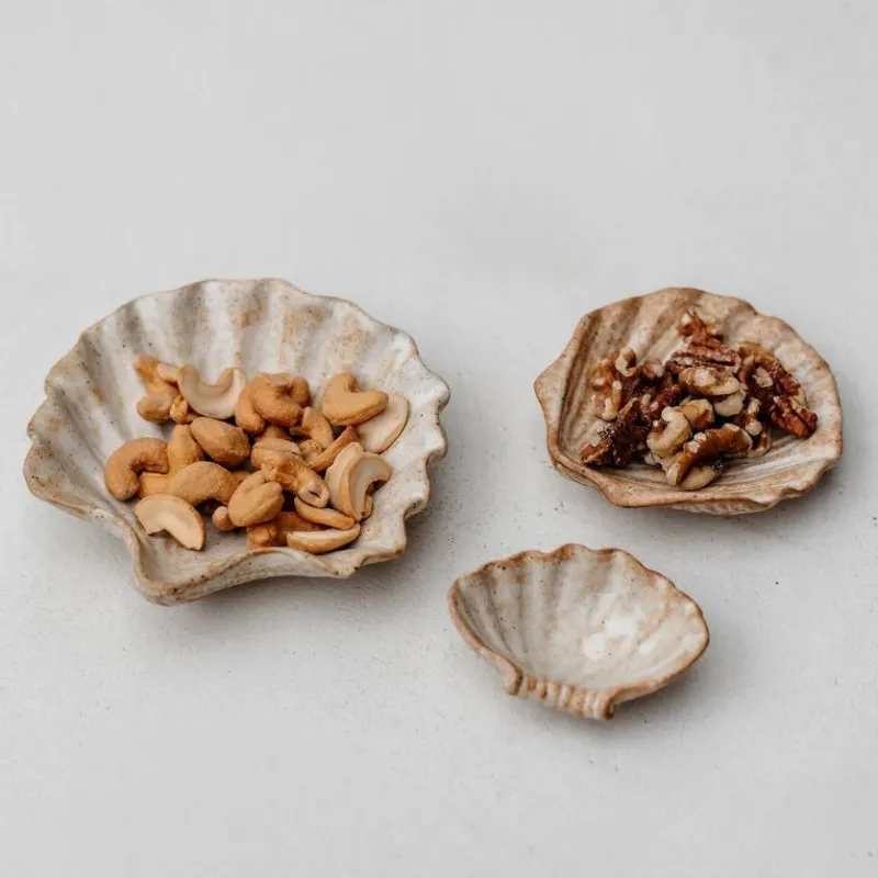 Schalen Shell Cala 3er Set - natur