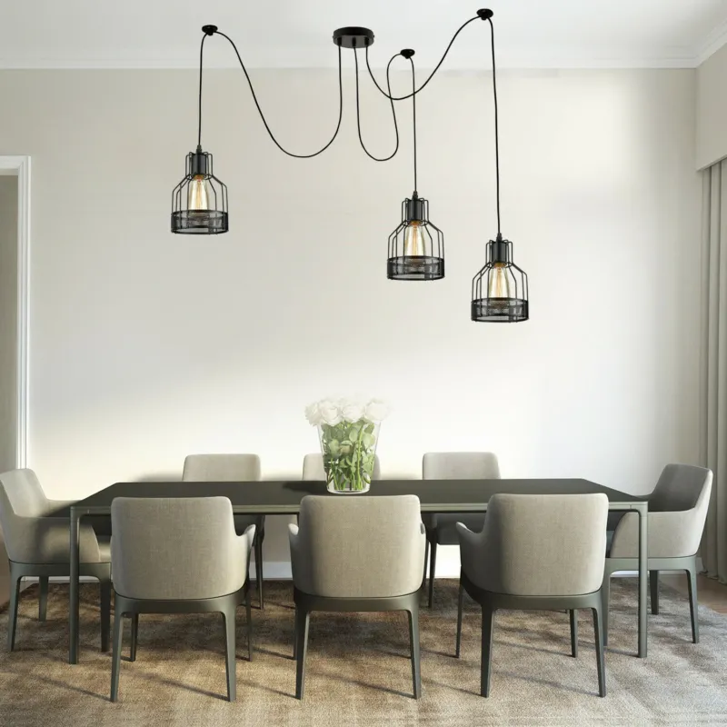 Spinnenlampe Pendelleuchte 2-flammig Schlafzimmer