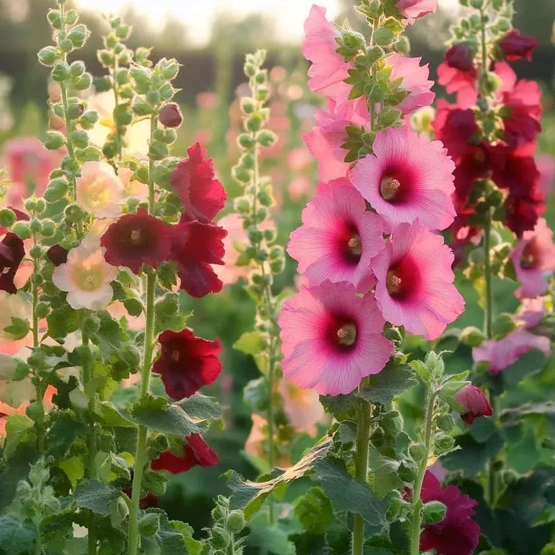 Stokrose frø 'Hollyhock' - 25 Økologiske Frø
