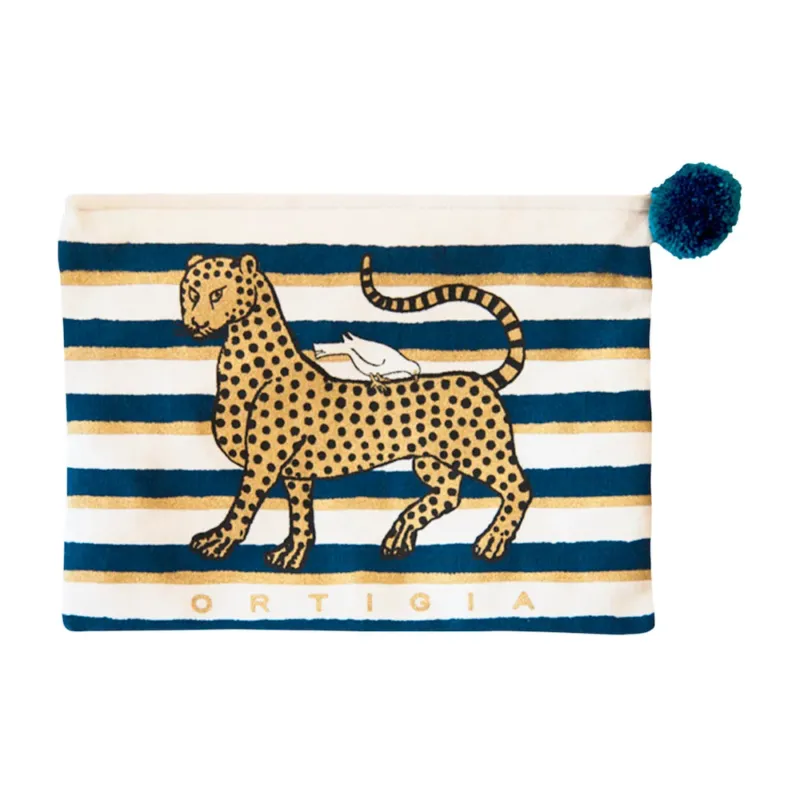 Strand-Clutch 'POCHETTE BLUE in blau