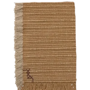 Swatch Handloom Rug Ochre and Beige