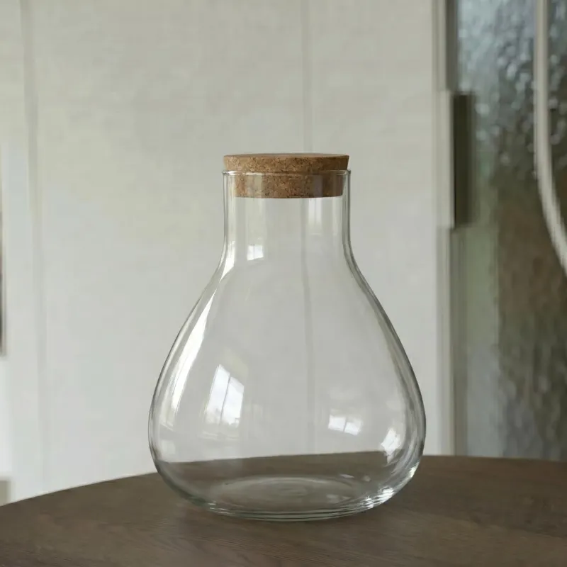 Terrarium bottle 'Sammie' with cork - Closed terrarium Ø 22.5 cm ↑ 27 cm