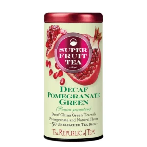 Decaf Pomegranate Green Tee von The Republic of Tea (Metalldose mit 50 Beuteln)